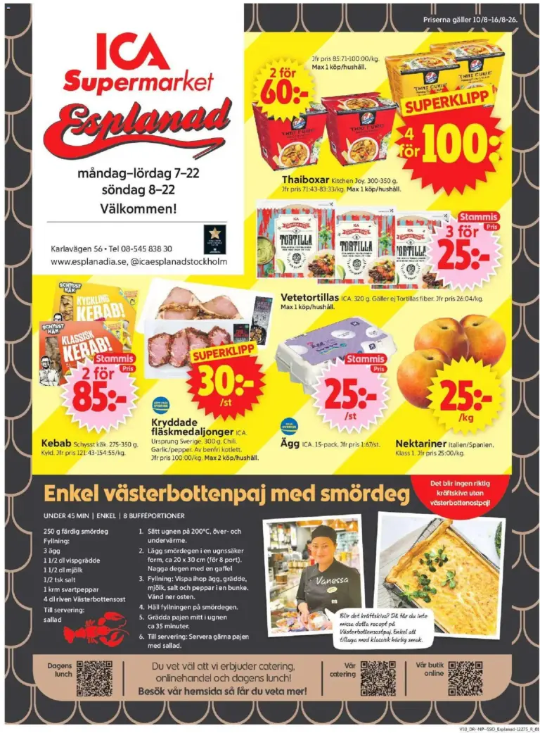 ICA Supermarket - Aktuella erbjudanden 10/08/2026 - 16/08/2026