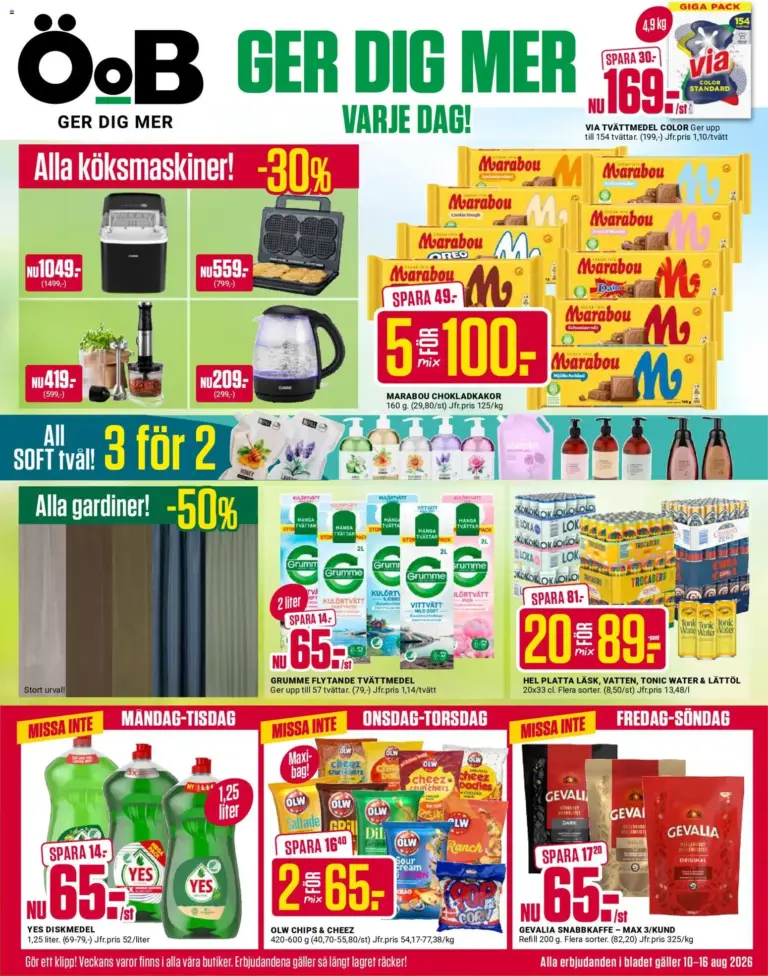 ÖoB erbjudanden 10/08/2026 - 16/08/2026