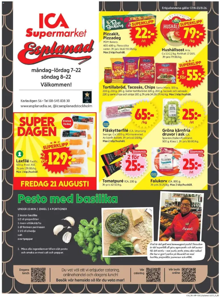 ICA Supermarket - Aktuella erbjudanden 17/08/2026 - 23/08/2026