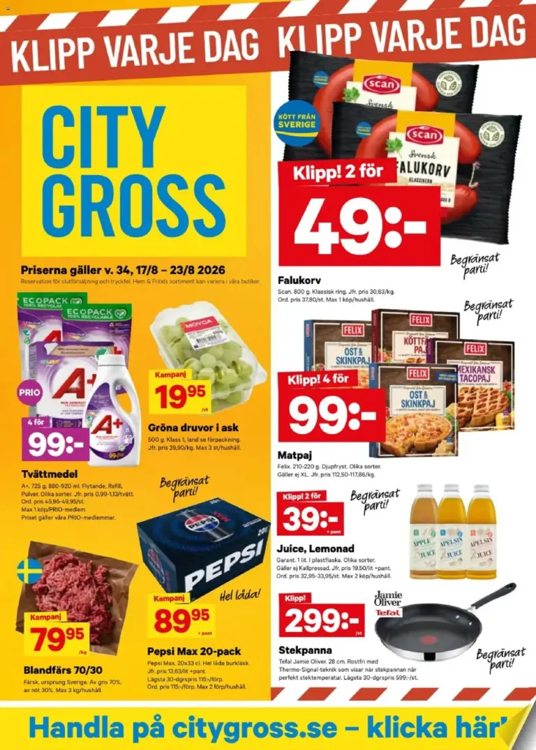 City Gross erbjudanden 17/08/2026 - 23/08/2026