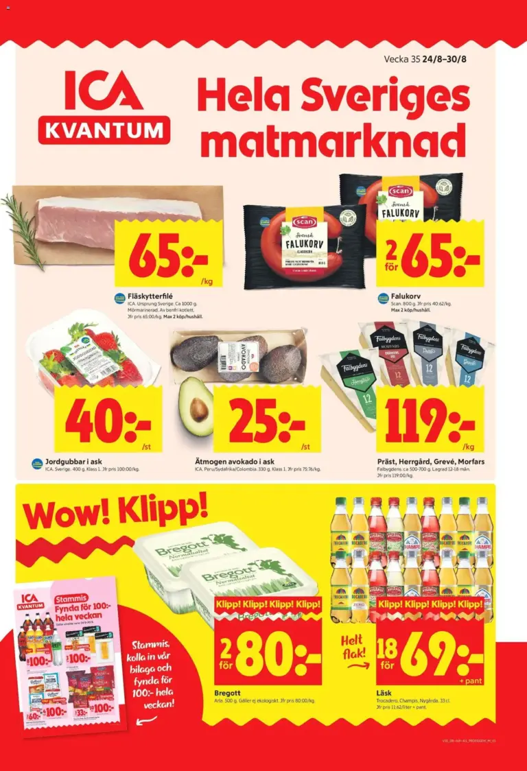 ICA Kvantum erbjudanden 24/08/2026 - 30/08/2026
