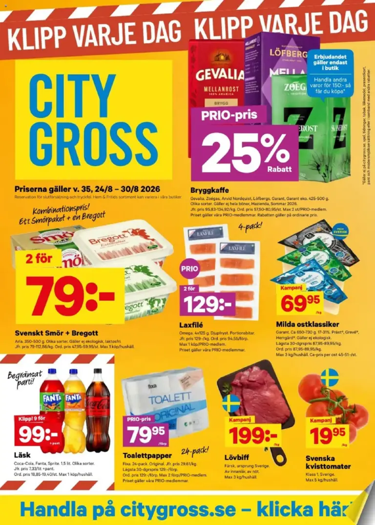 City Gross erbjudanden 24/08/2026 - 30/08/2026