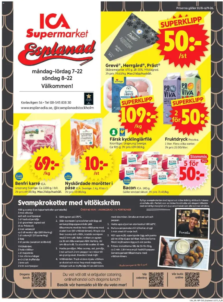 ICA Supermarket erbjudanden 31/08/2026 - 06/09/2026