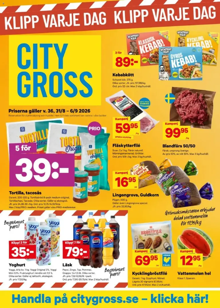 City Gross erbjudanden 29/08/2026 - 06/09/2026
