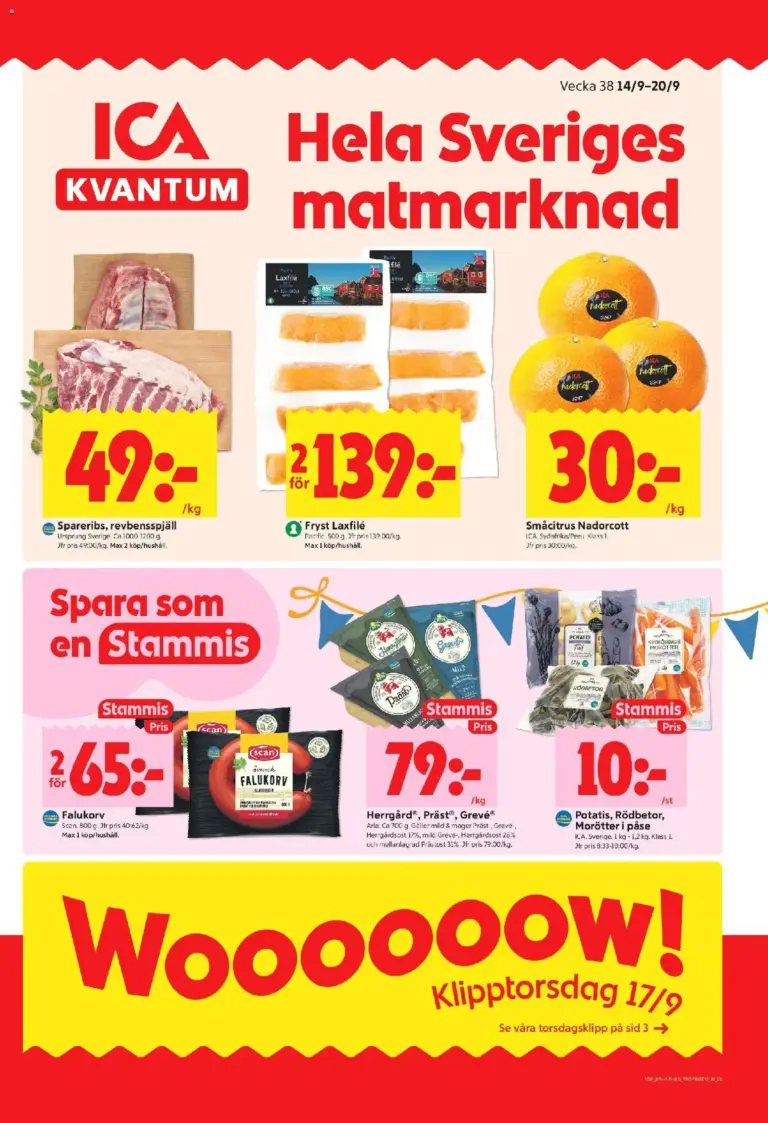 ICA Kvantum erbjudanden 14/09/2026 - 20/09/2026