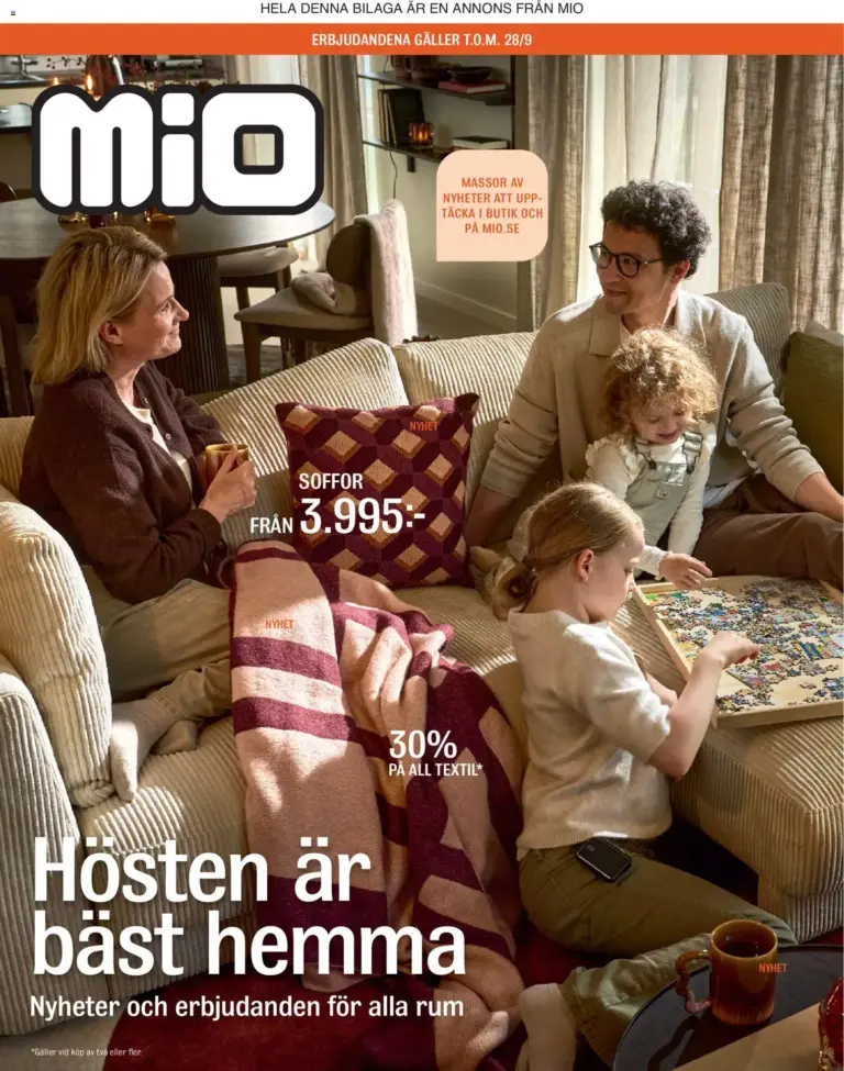 Mio erbjudanden 28/09/2026 - 31/12/2026
