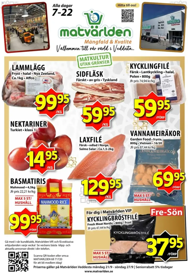 Matvärlden erbjudanden 21/09/2026 - 27/09/2026