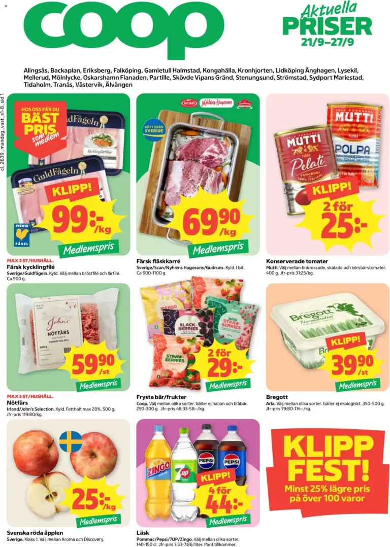 Coop erbjudanden 21/09/2026 - 27/09/2026