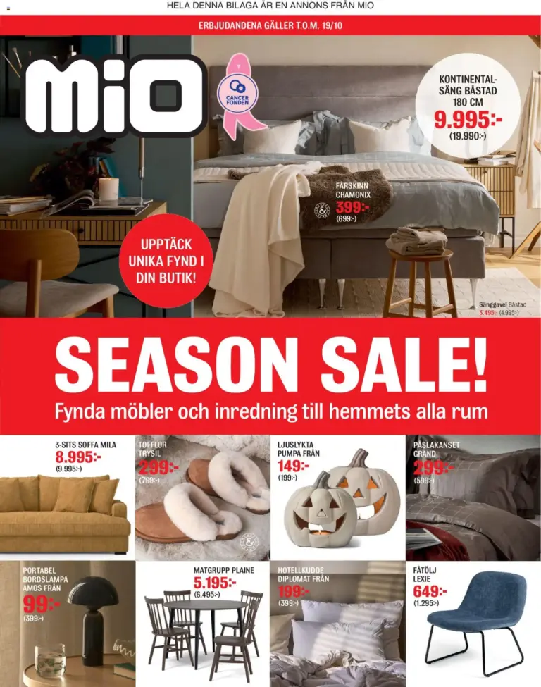 Mio erbjudanden 29/09/2026 - 19/10/2026