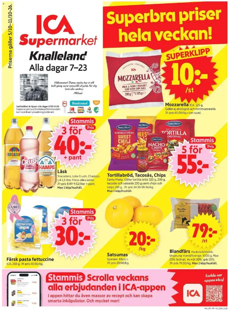 ICA Supermarket erbjudanden 05/10/2026 - 11/10/2026