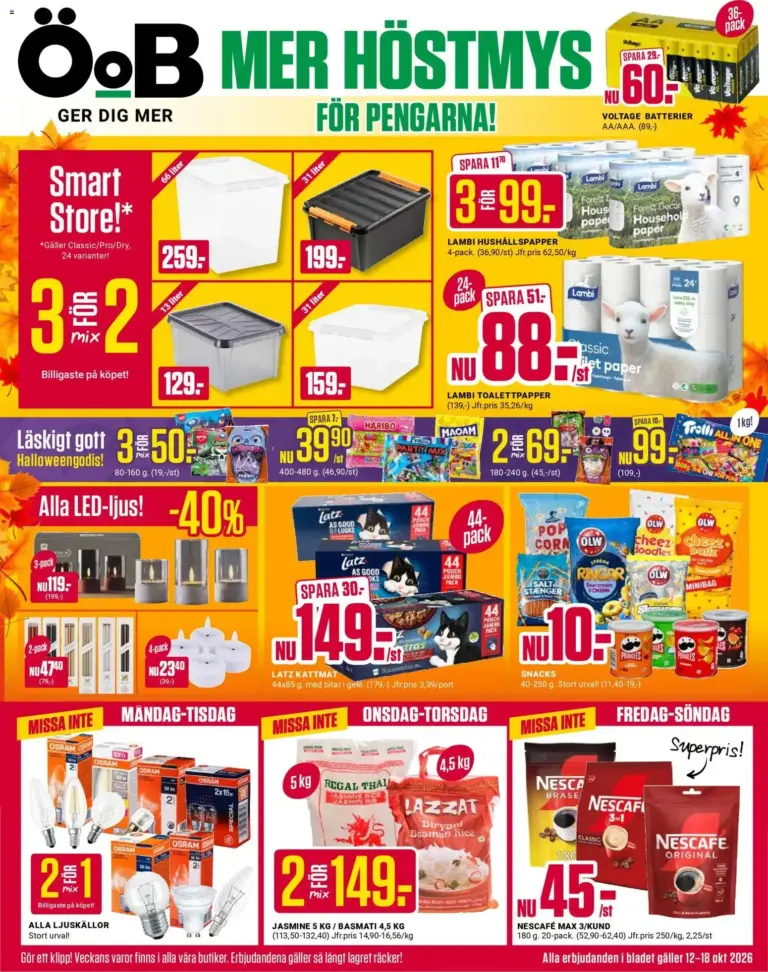 ÖoB erbjudanden 12/10/2026 - 18/10/2026