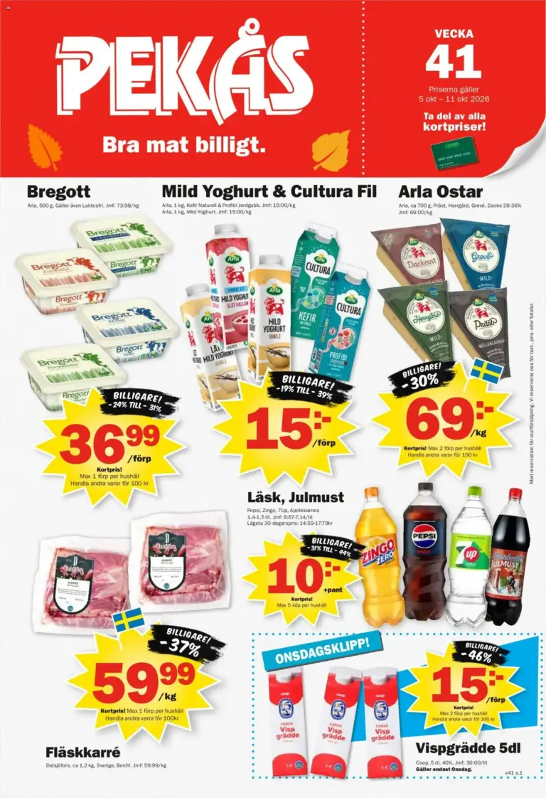 Pekås erbjudanden 05/10/2026 - 11/10/2026
